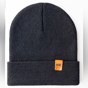 HAAKWEAR Knit Cuffed Beanie - Made in the USA - Charcoal Black